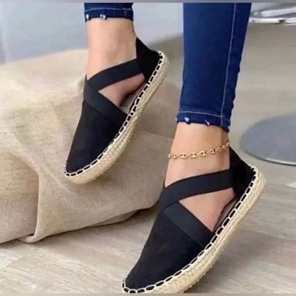 Anthropologie shoes | Fabiolas Black Suede Espadrille Sandals NWOB size 9.5